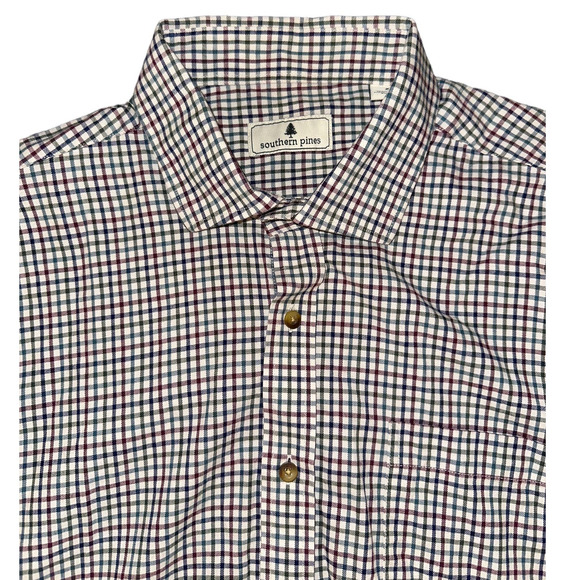 Southern Pines Shirt Mens XL Multicolor Long Sleeve Casual Button Up - Picture 1 of 5